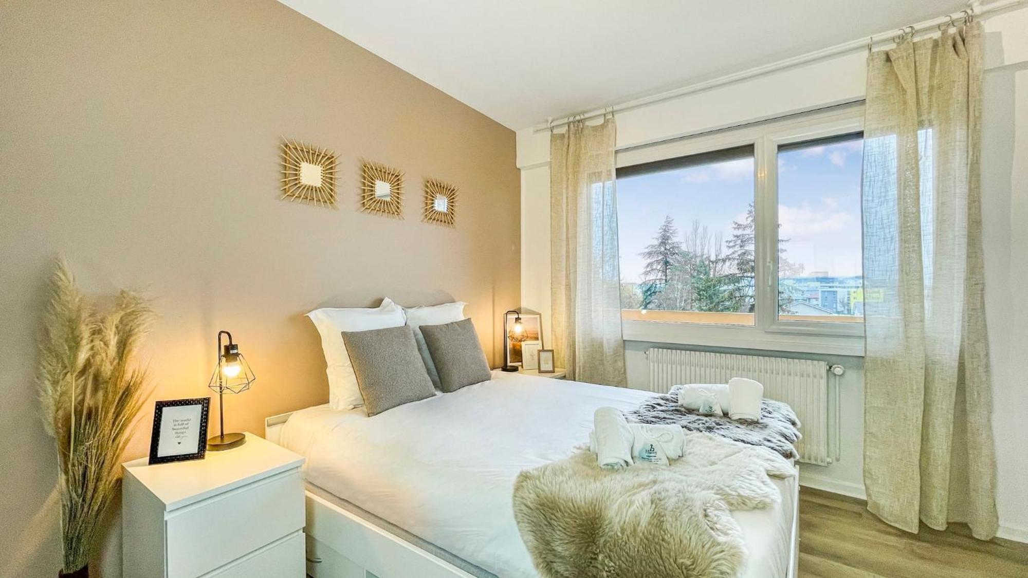 Homey La Coloc Mugi - Colocation Haut De Gamme - Chambres Privees - Balcon - Wifi Et Netflix - Proche Transports Commun Annemasse Kültér fotó