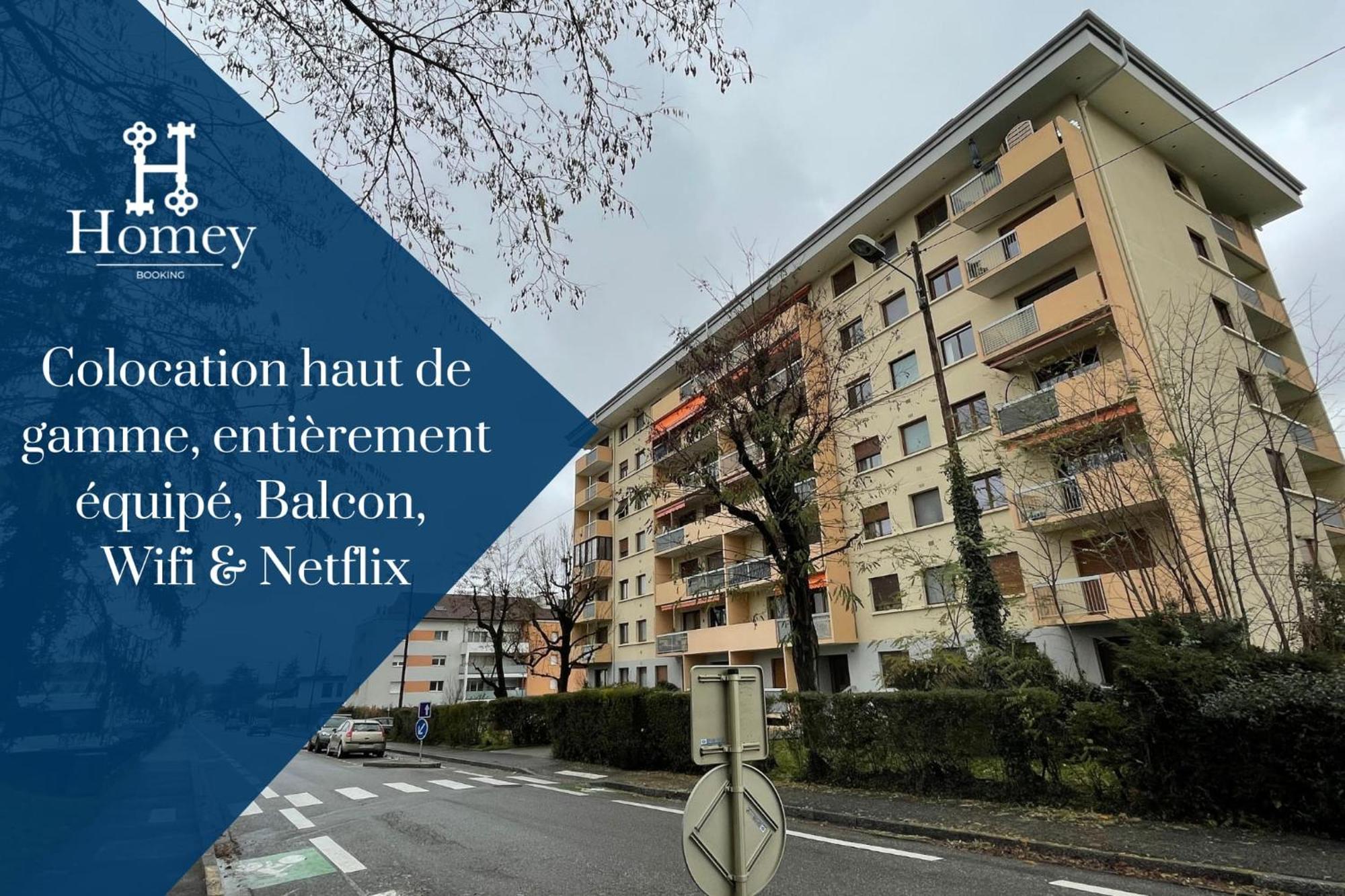 Homey La Coloc Mugi - Colocation Haut De Gamme - Chambres Privees - Balcon - Wifi Et Netflix - Proche Transports Commun Annemasse Kültér fotó