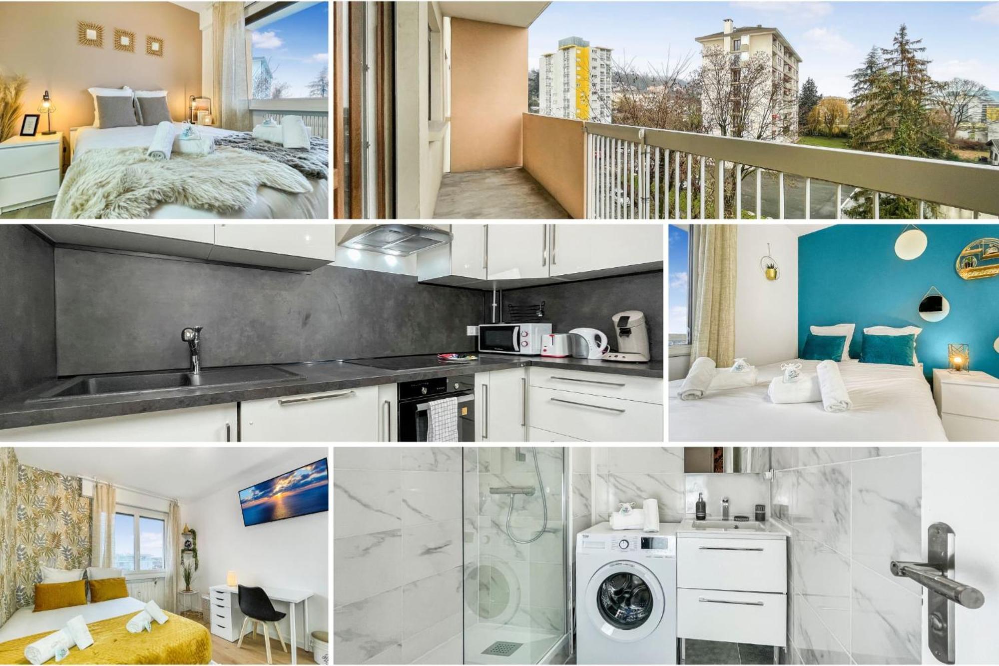 Homey La Coloc Mugi - Colocation Haut De Gamme - Chambres Privees - Balcon - Wifi Et Netflix - Proche Transports Commun Annemasse Kültér fotó